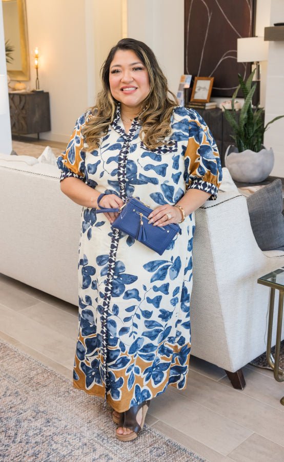 Two Tone Midi Dress - Simply Polished Boutique