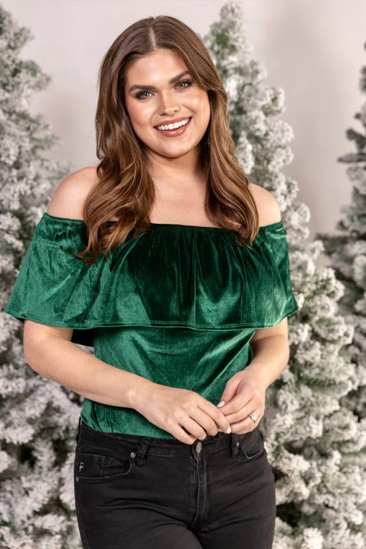 Velvet Allure Bodysuit - Simply Polished Boutique