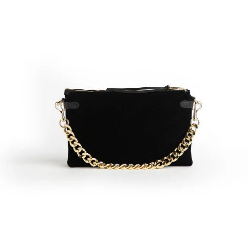 Velvet Envelope Bag with Gold Chain - Simply Polished Boutique