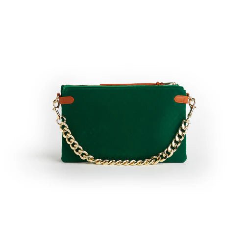 Velvet Envelope Bag with Gold Chain - Simply Polished Boutique