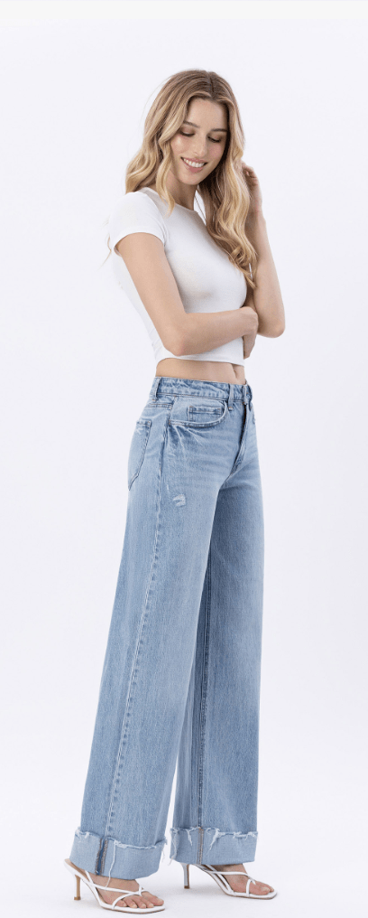 Vervet Super High Rise Baggy Jean - Simply Polished Boutique