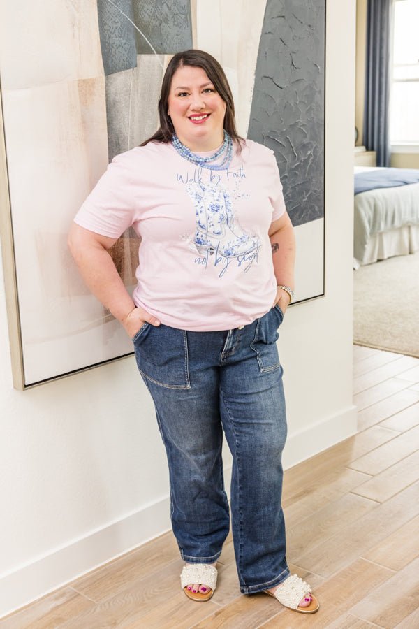 Walk By Faith Tee Shirt - Simply Polished Boutique