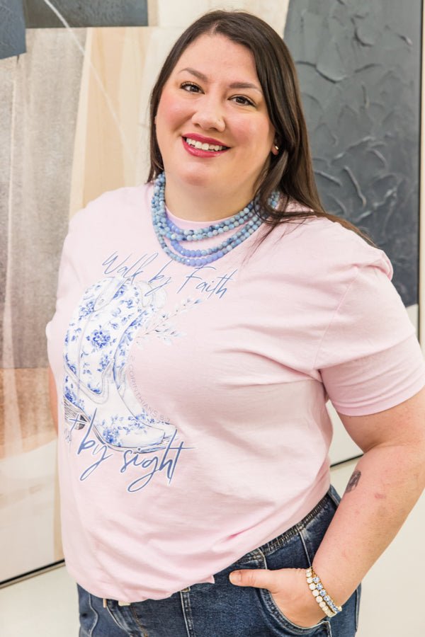 Walk By Faith Tee Shirt - Simply Polished Boutique