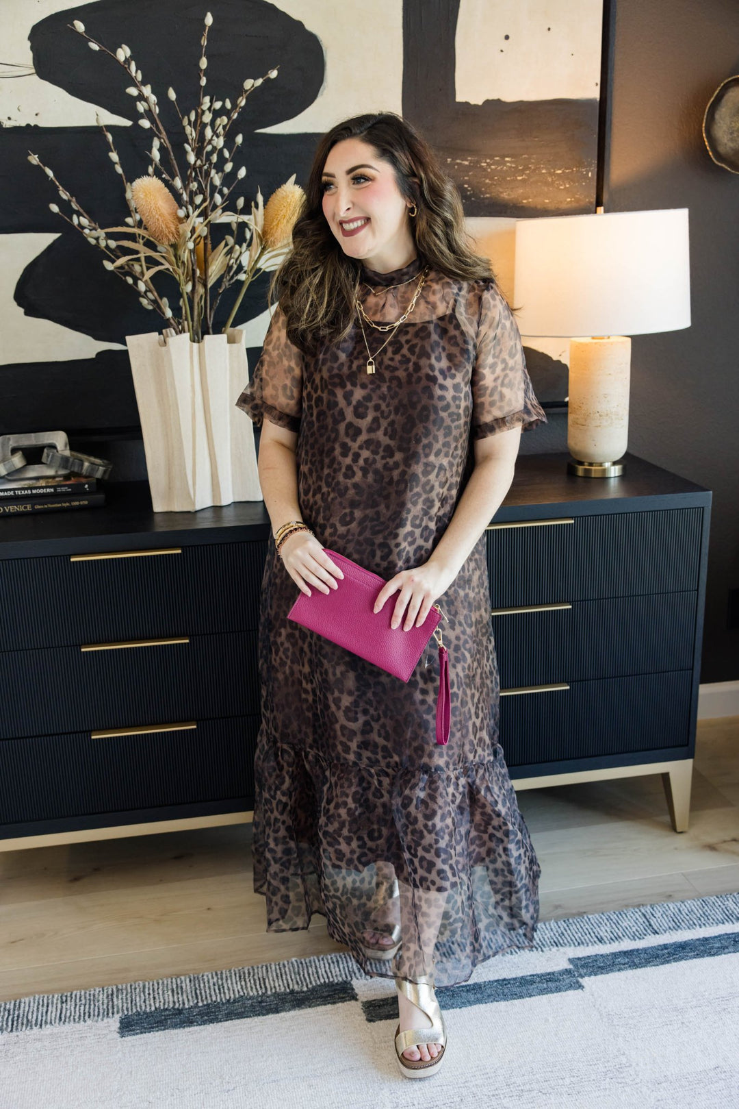 Wildly Polished Leopard Midi Dress - Simply Polished Boutique