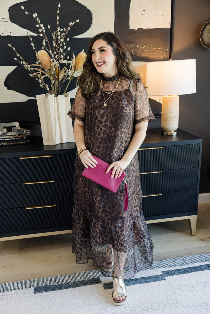 Wildly Polished Leopard Midi Dress - Simply Polished Boutique