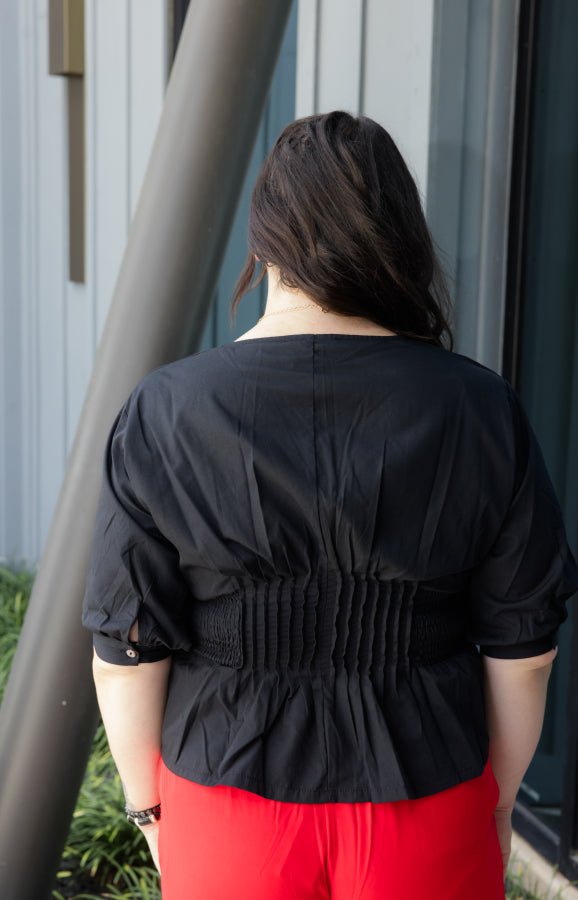 Zip & Flare Blouse - Simply Polished Boutique