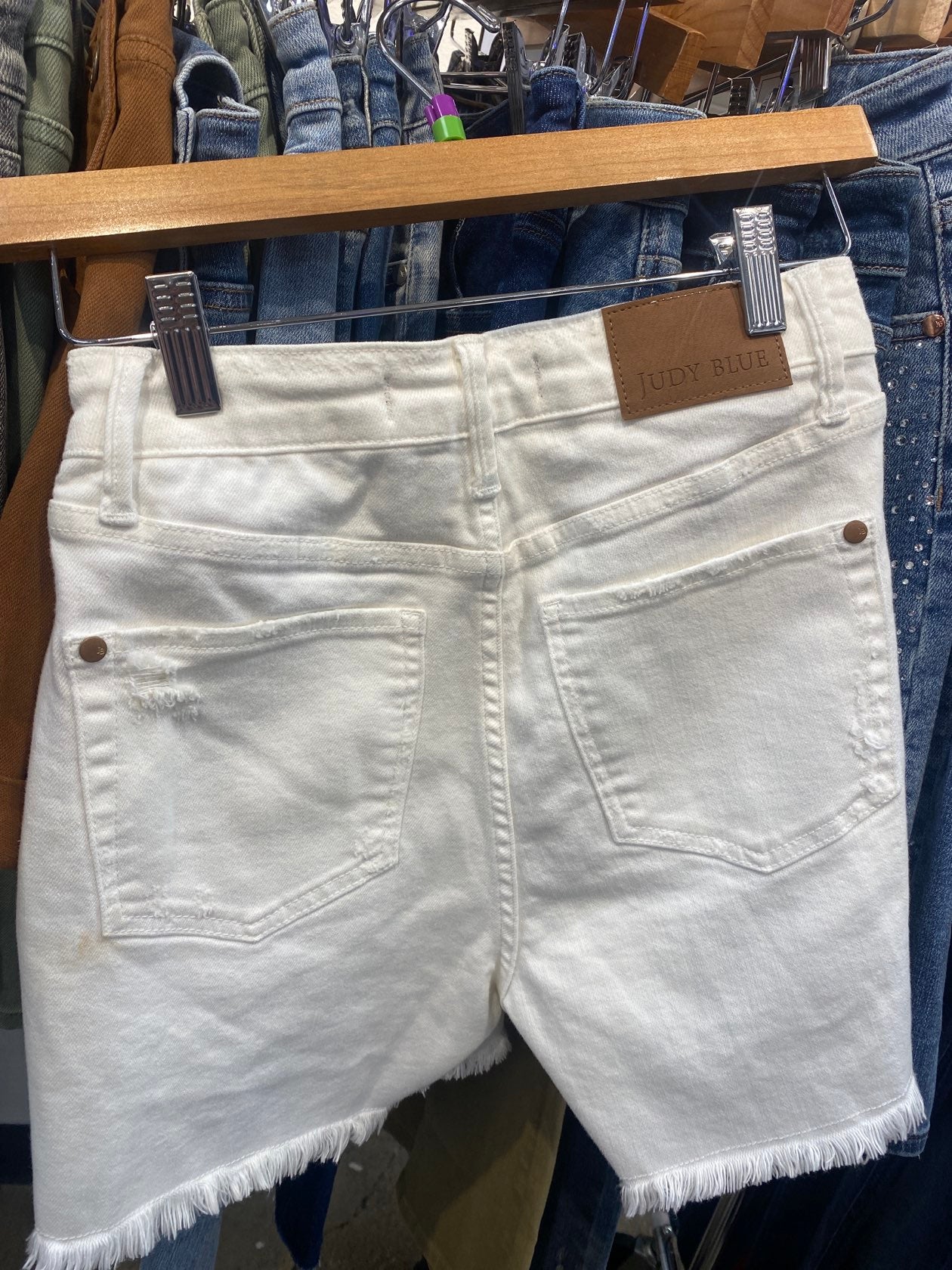 Judy Blue Rigid Magic White Shorts - Simply Polished Boutique
