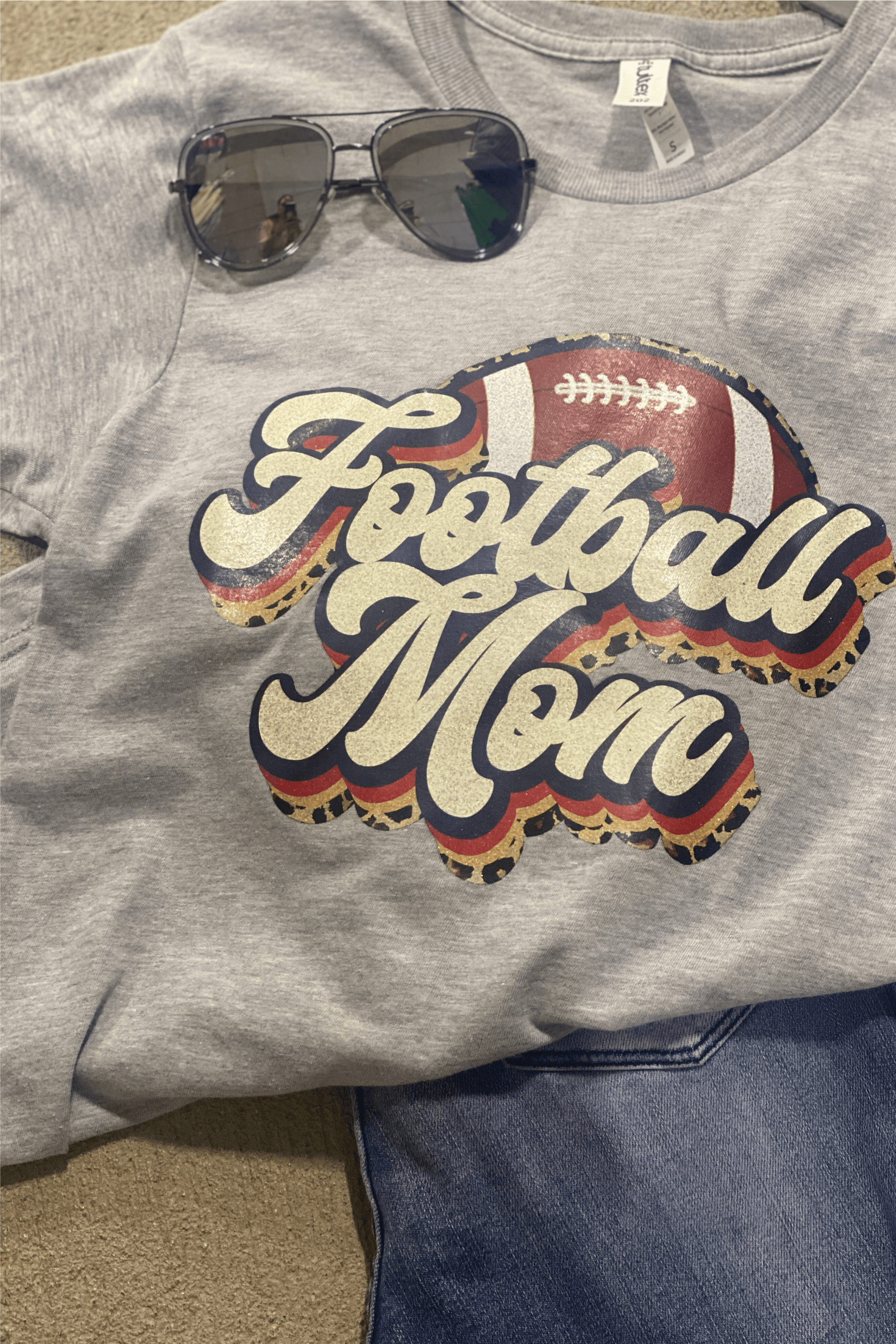 Football Mom Tee Shirt - Simply Polished Boutique