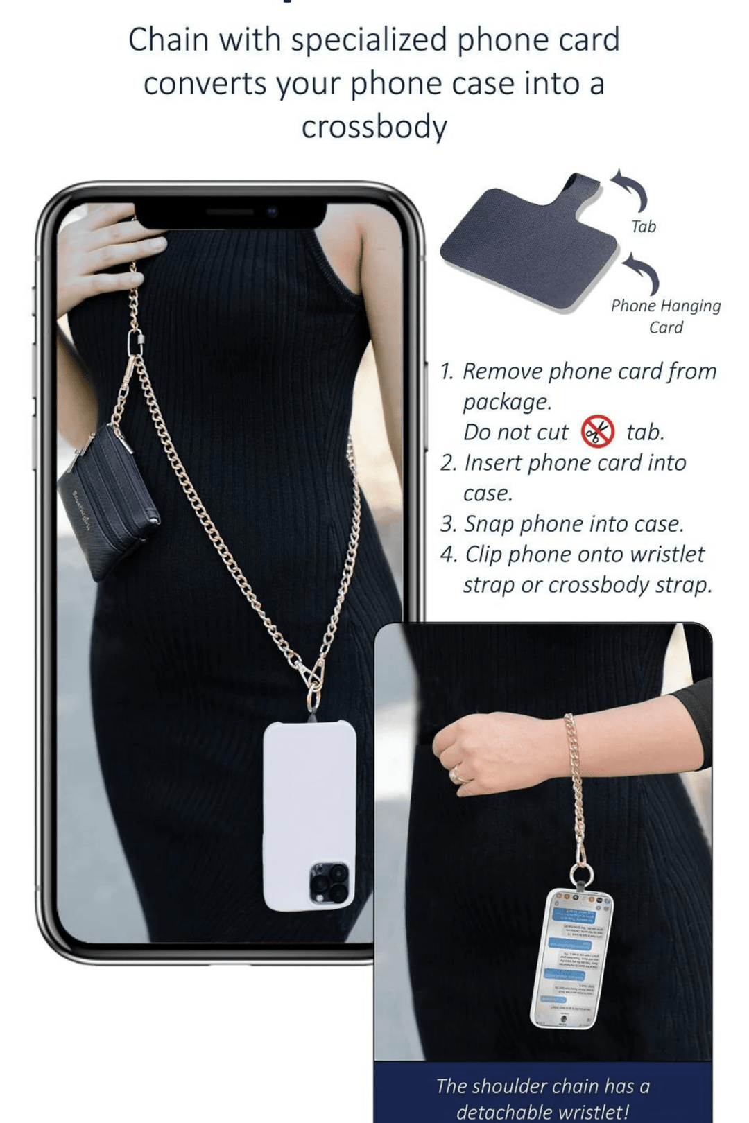 Clip & Go for your Phone - Pattern Strap - Simply Polished Boutique
