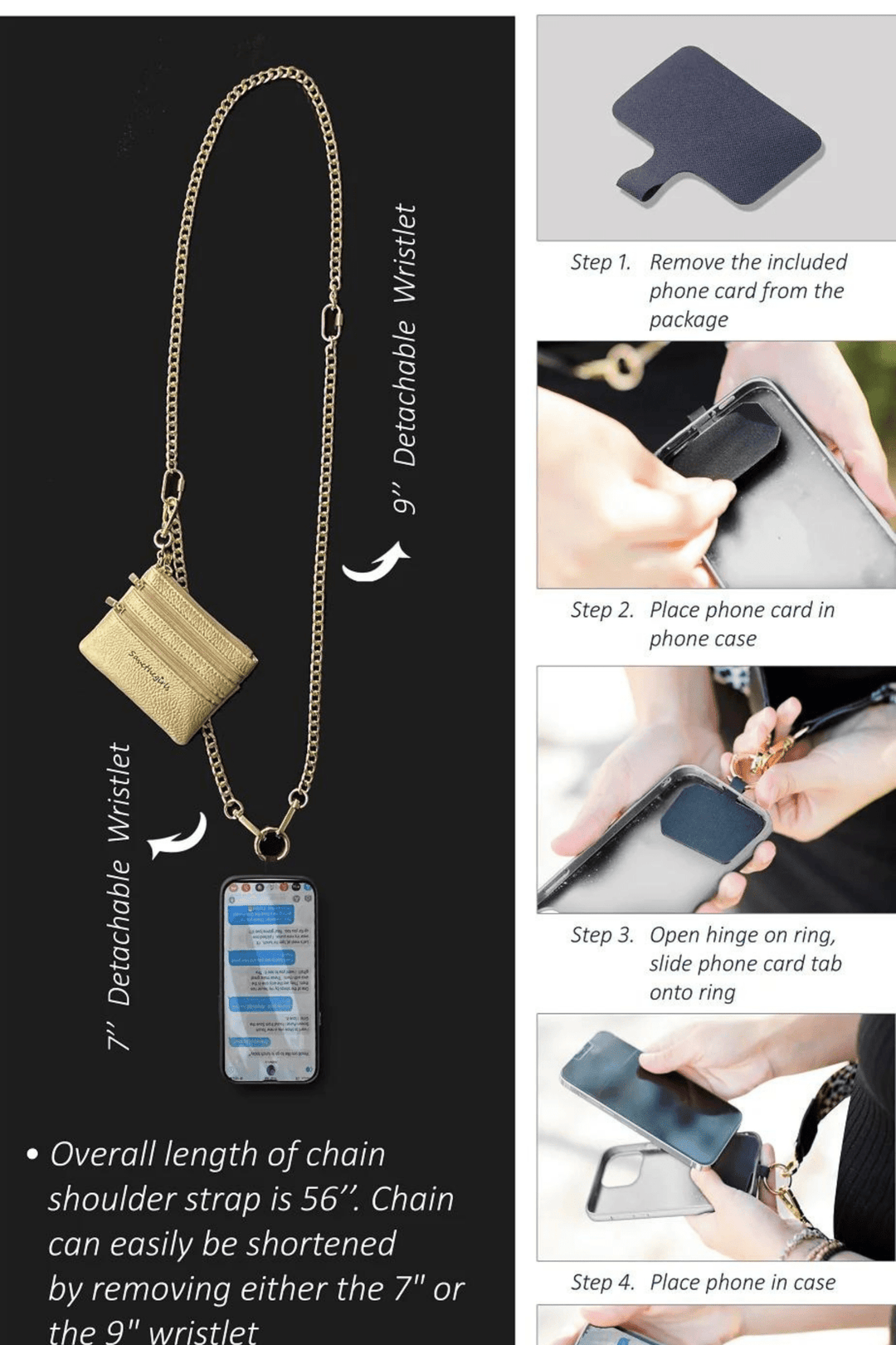 Clip & Go for your Phone - Pattern Strap - Simply Polished Boutique