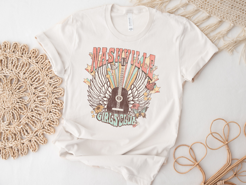 NASHVILLE GIRLS CLUB TEE(BELLA CANVAS) - Simply Polished Boutique