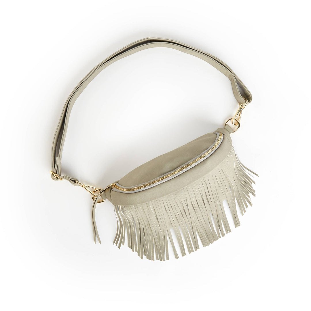 Suede Removeable Fringe - Bum Bag - Hip Bag - Simply Polished Boutique