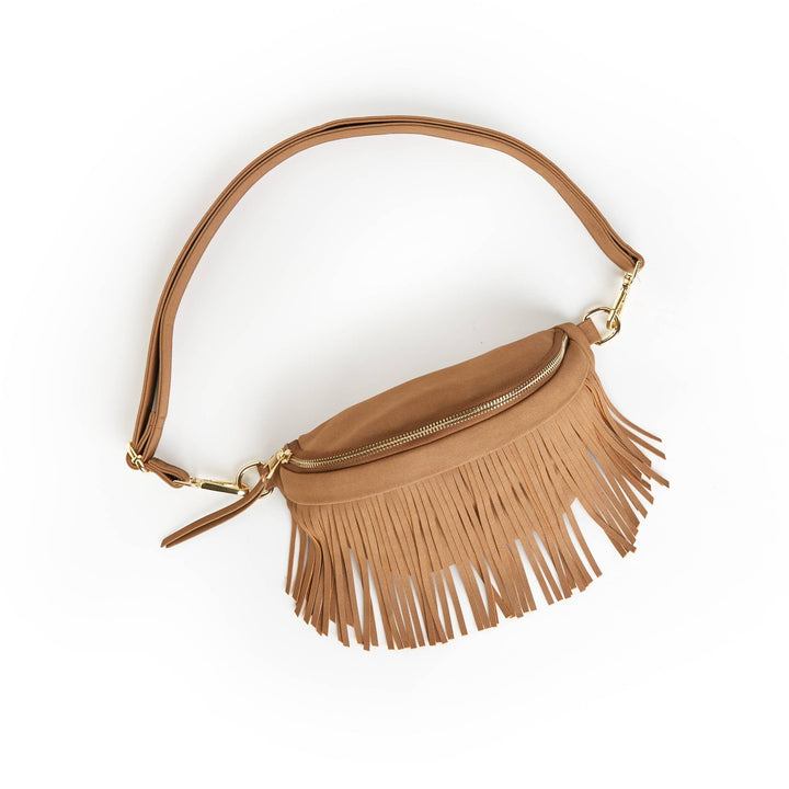 Suede Removeable Fringe - Bum Bag - Hip Bag - Simply Polished Boutique